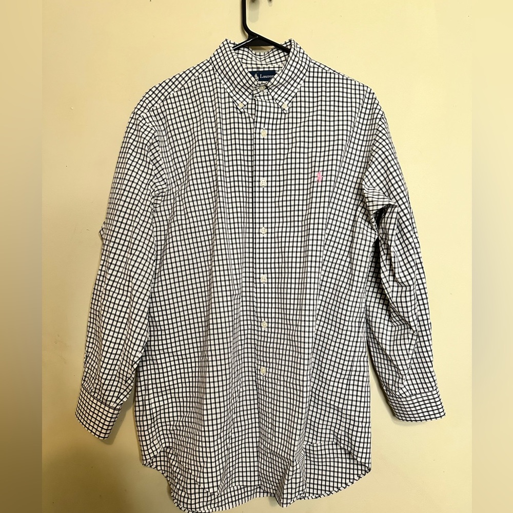 Ralph Lauren Classic Fit Plaid Shirt,size 16